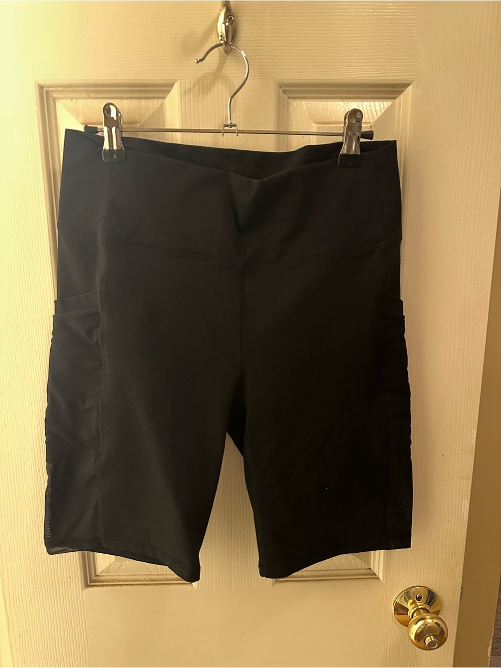 Fabletics PowerHold Black High-Waist Bike Shorts